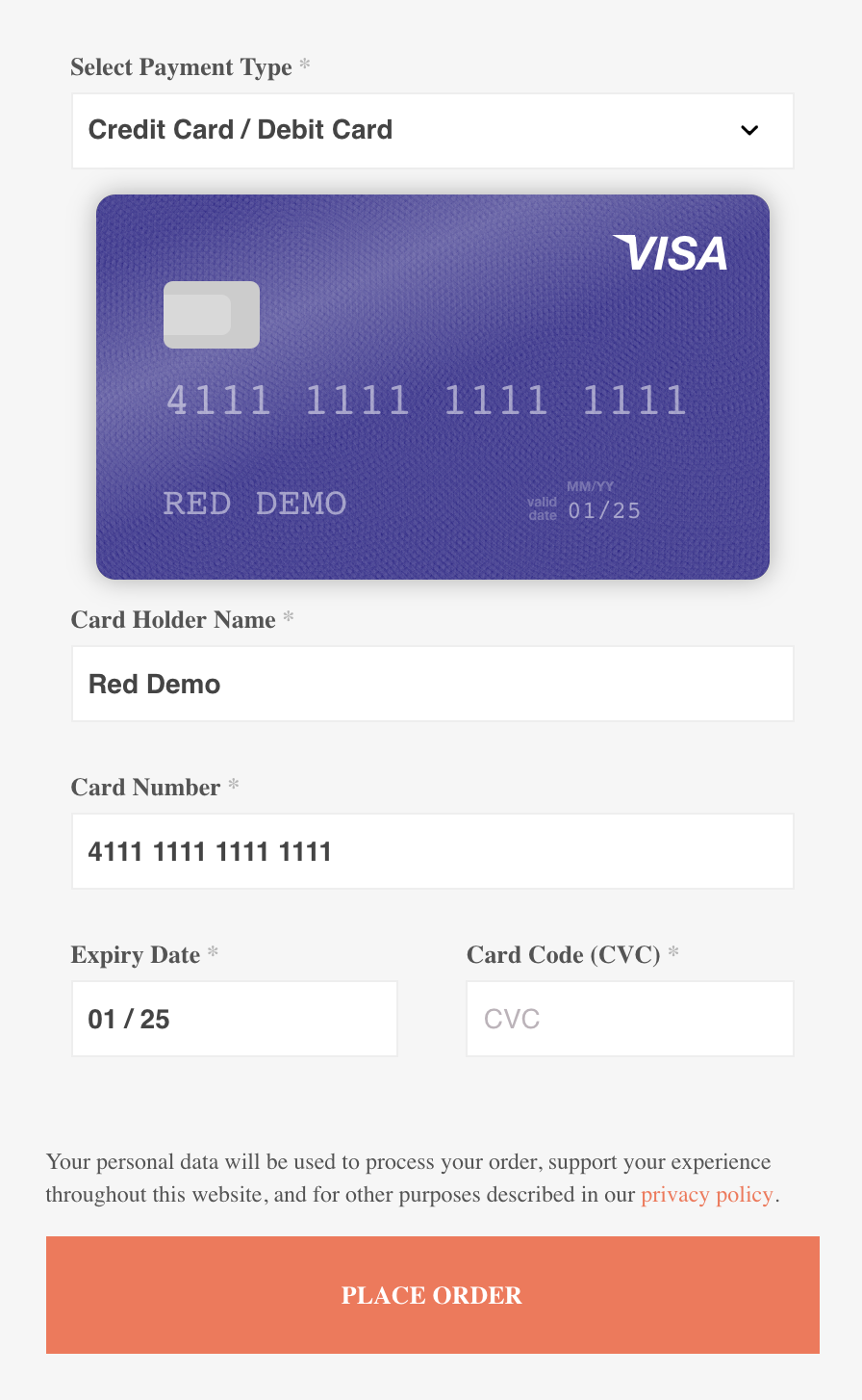 Capturing Credit / Debit Card Payments