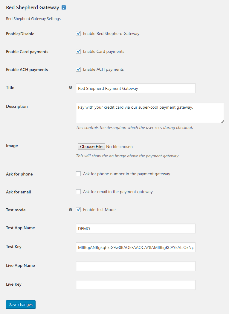Plugin Settings