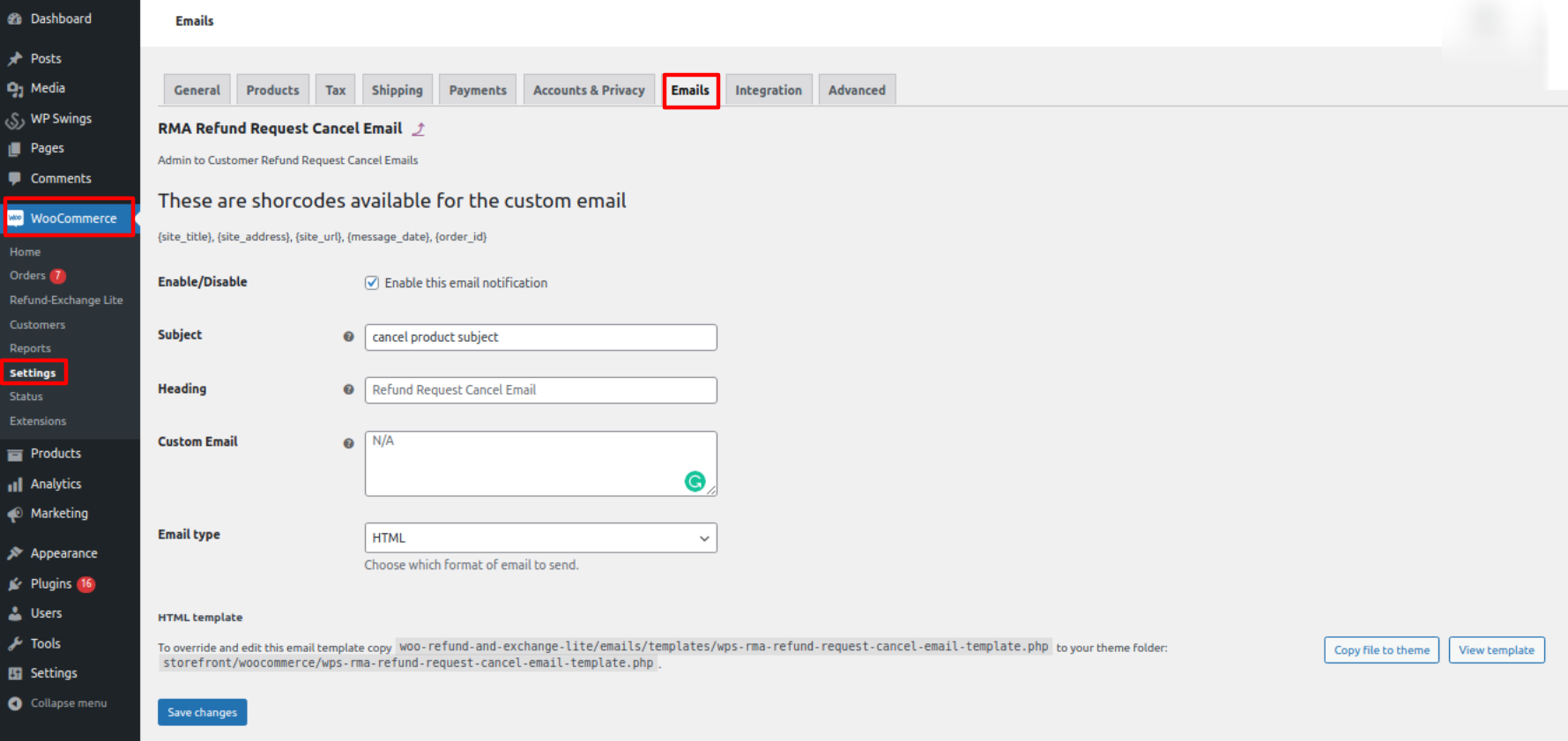 Refund and manage the account by a merchant.