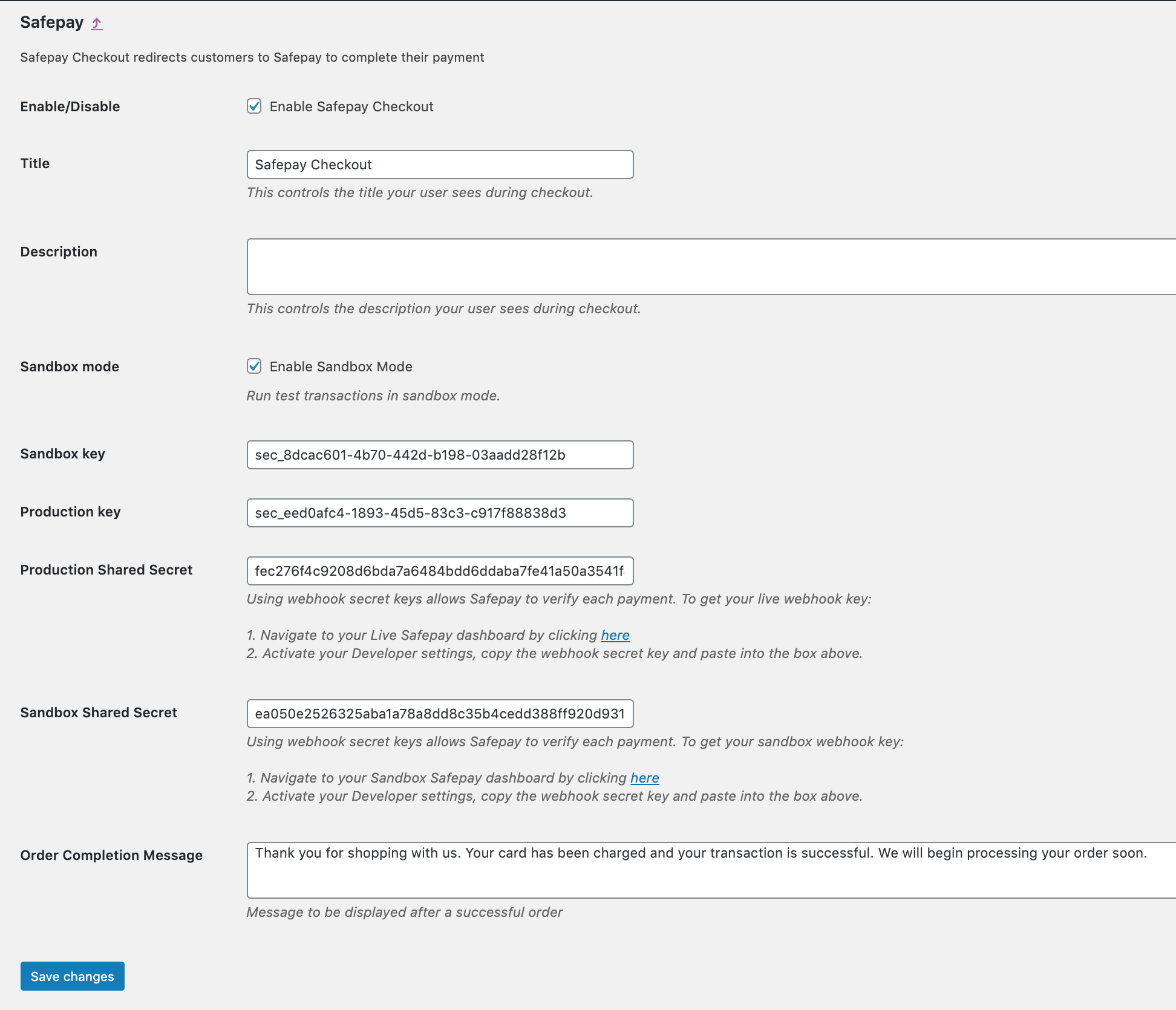 Configuring your plugin
