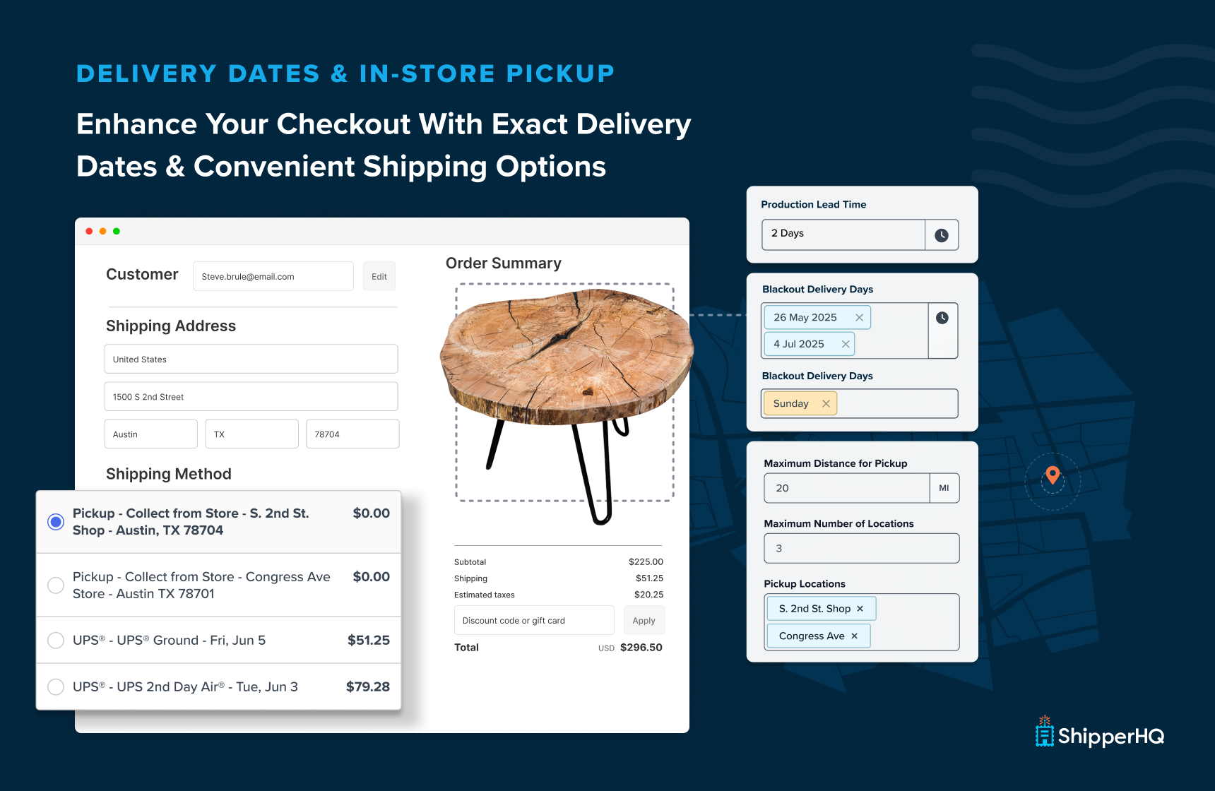 Shopping Cart Options.