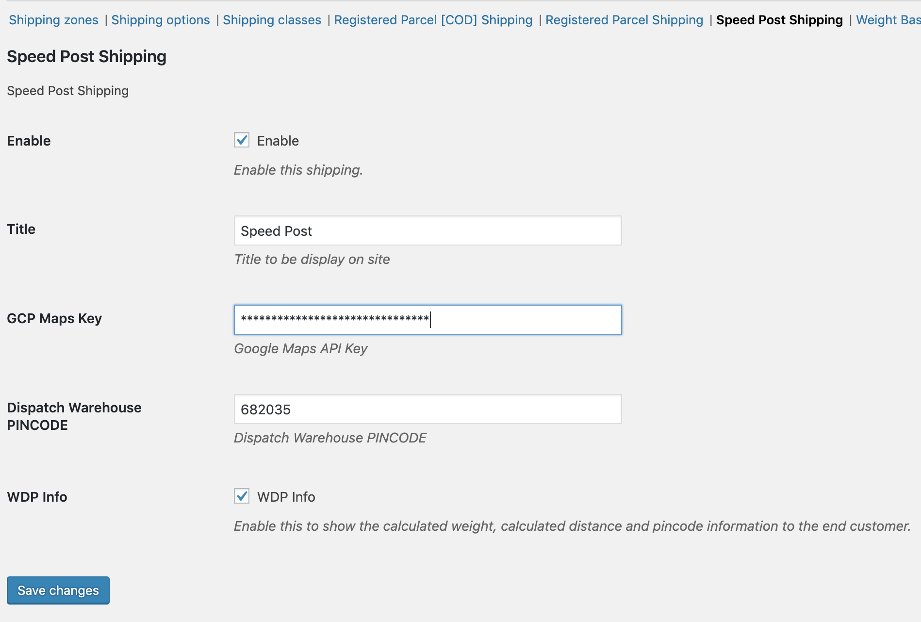Speed Post Configurator