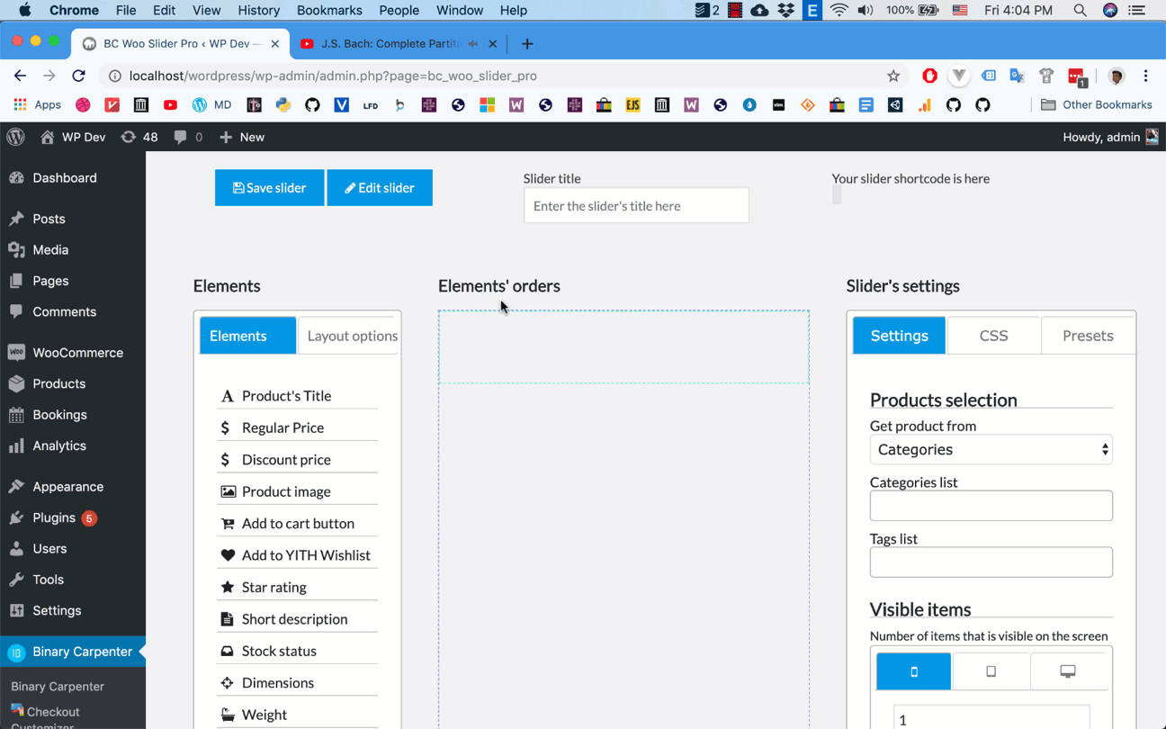 Create WooCommerce Products Slider under 1 minute