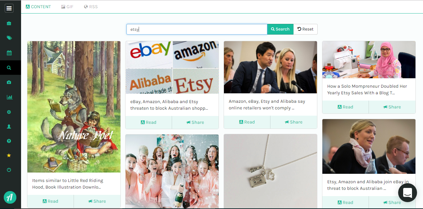 Find engaging content, GIF and more to share with your audience.