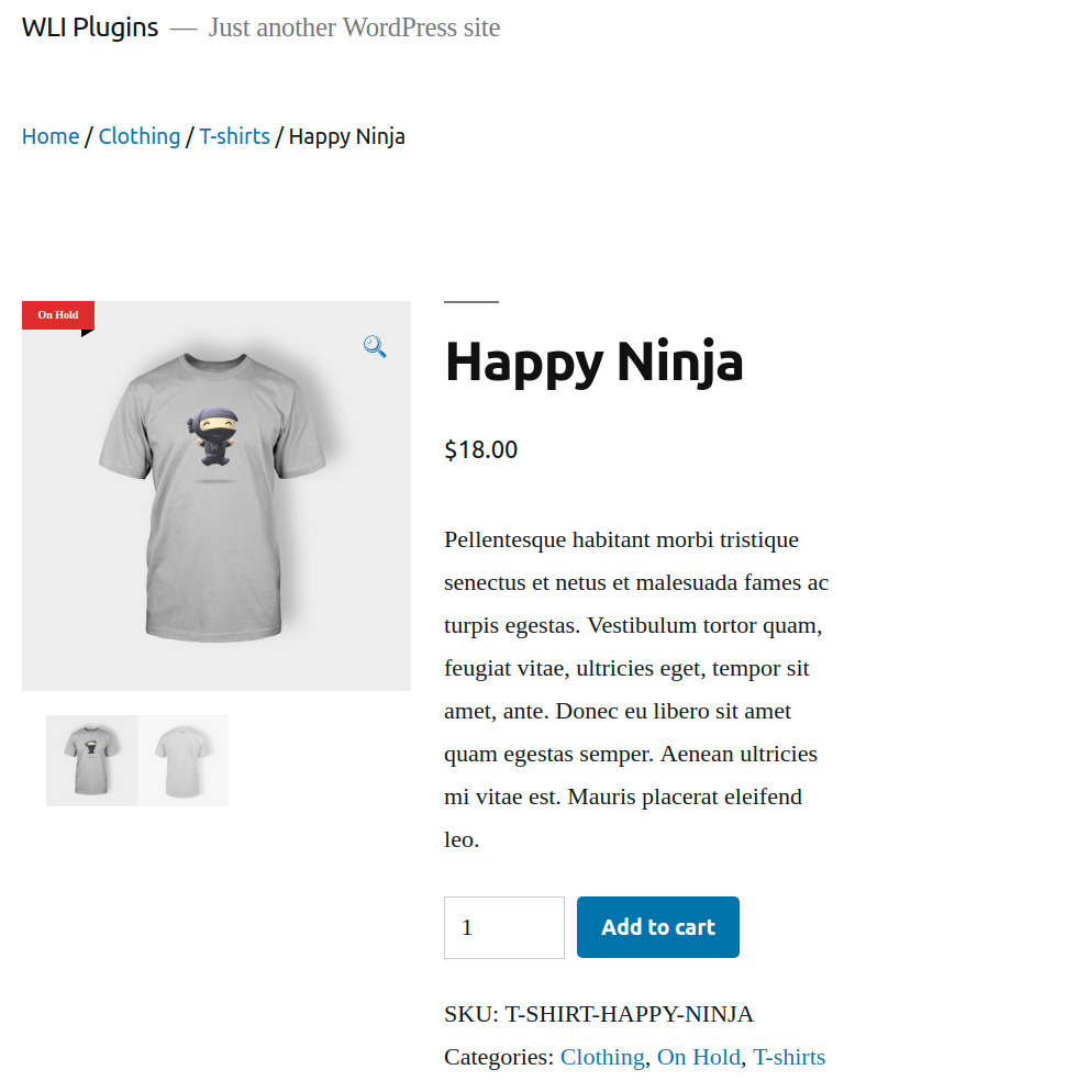 Sale Configuration with default image option of WooStickers Plugin.