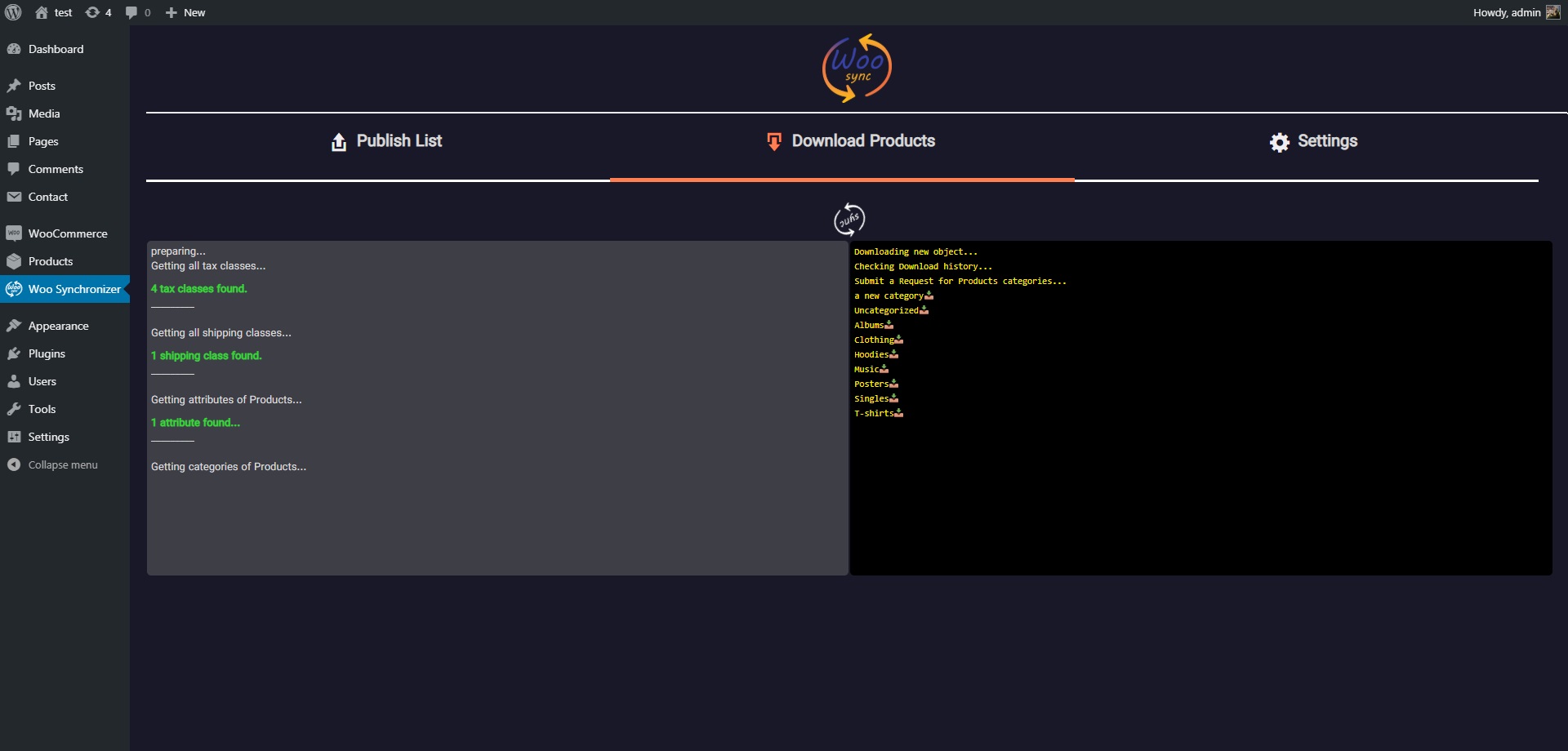 downloading process