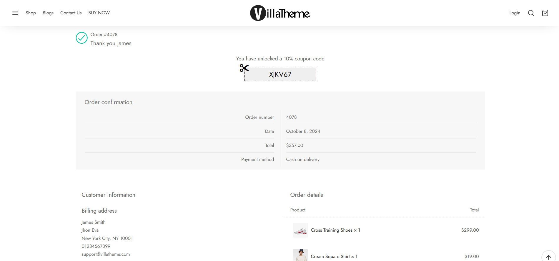 Customize your WooCommerce thank you page