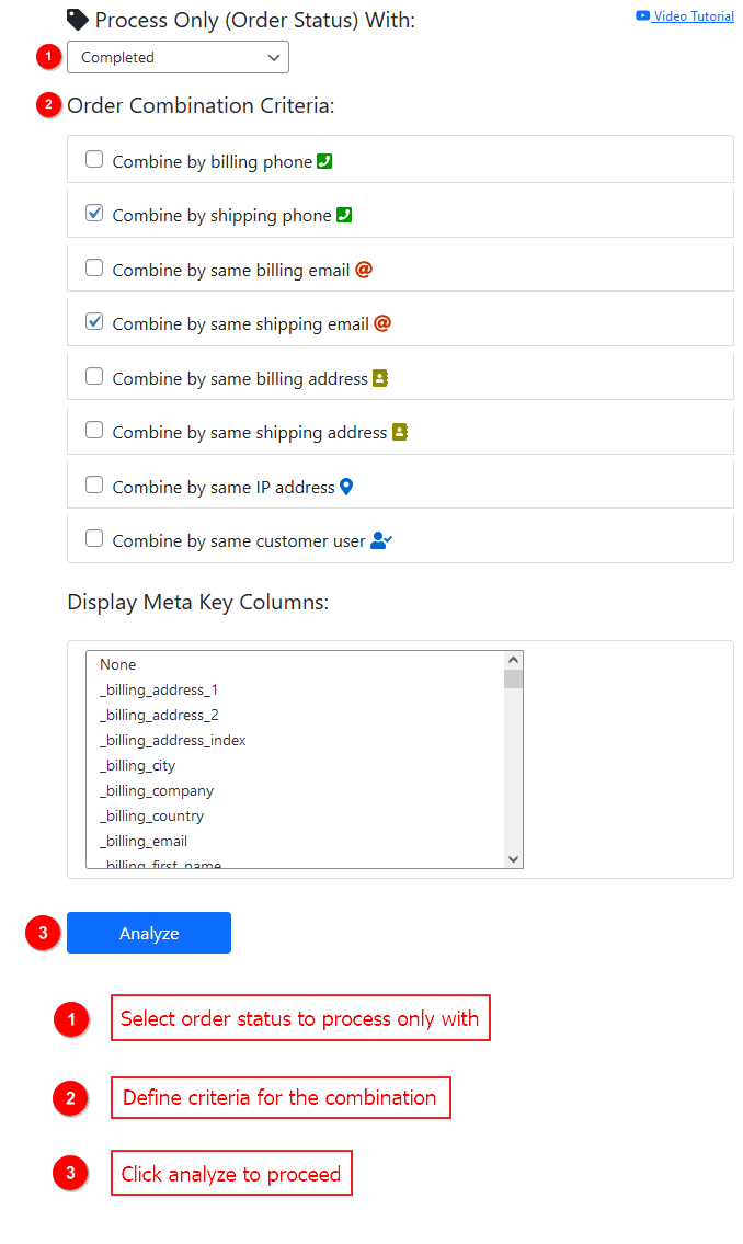 Order consideration and Time period