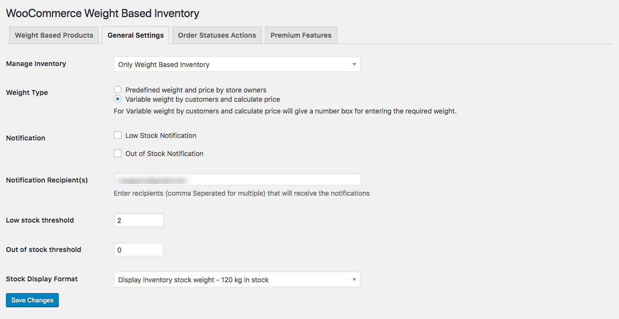 General Settings.