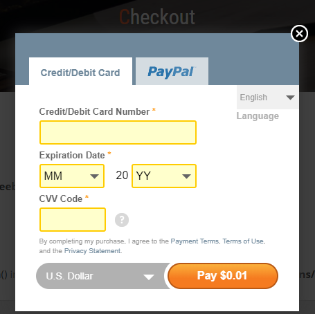 Accepting Credit Cart on Site (PRO)