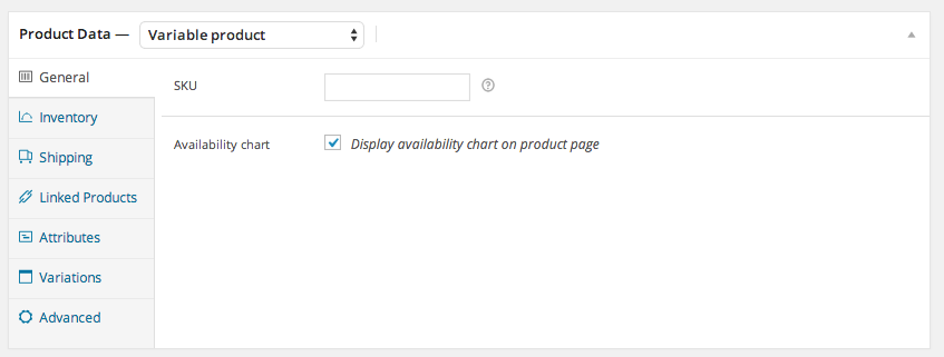 Product data tab