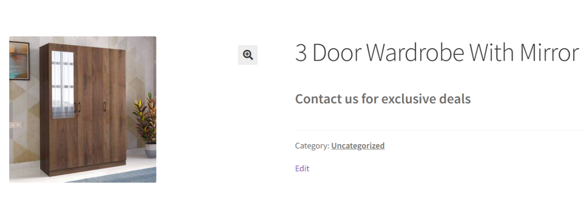 Call for Price label display.