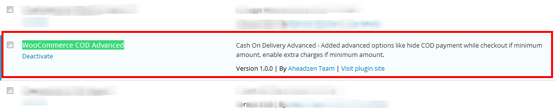 Plugin Activation
