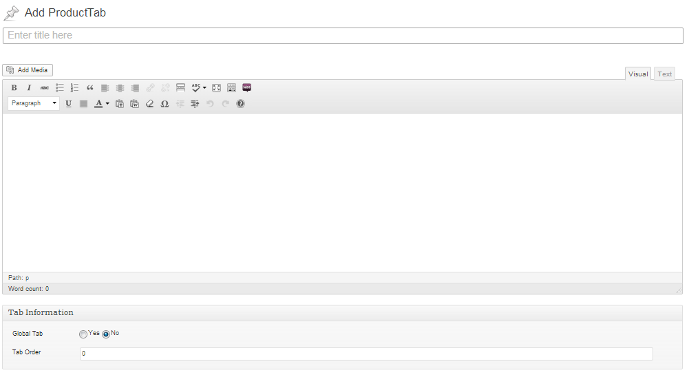 Adding a custom tab to a product in the admin