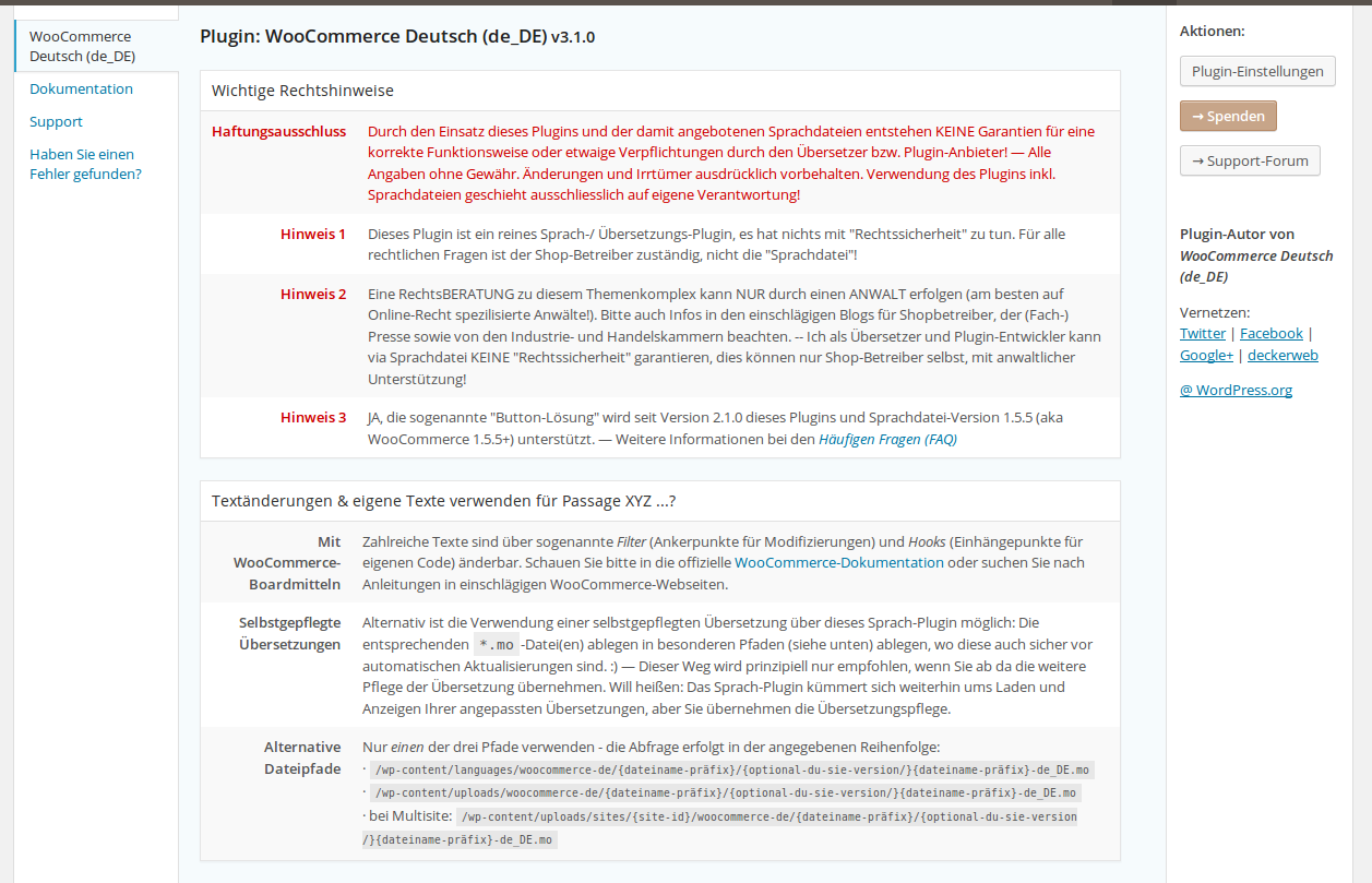 **DE:** Hilfe-Tab mit Rechtsinformationen ([Hier klicken für größere Version des Bildes](https://www.dropbox.com/s/yvkjsvef154ayxx/screenshot-2.png)) // **EN:** Help tab with legal advises ([Click here for larger version of screenshot](https://www.dropbox.com/s/yvkjsvef154ayxx/screenshot-2.png))