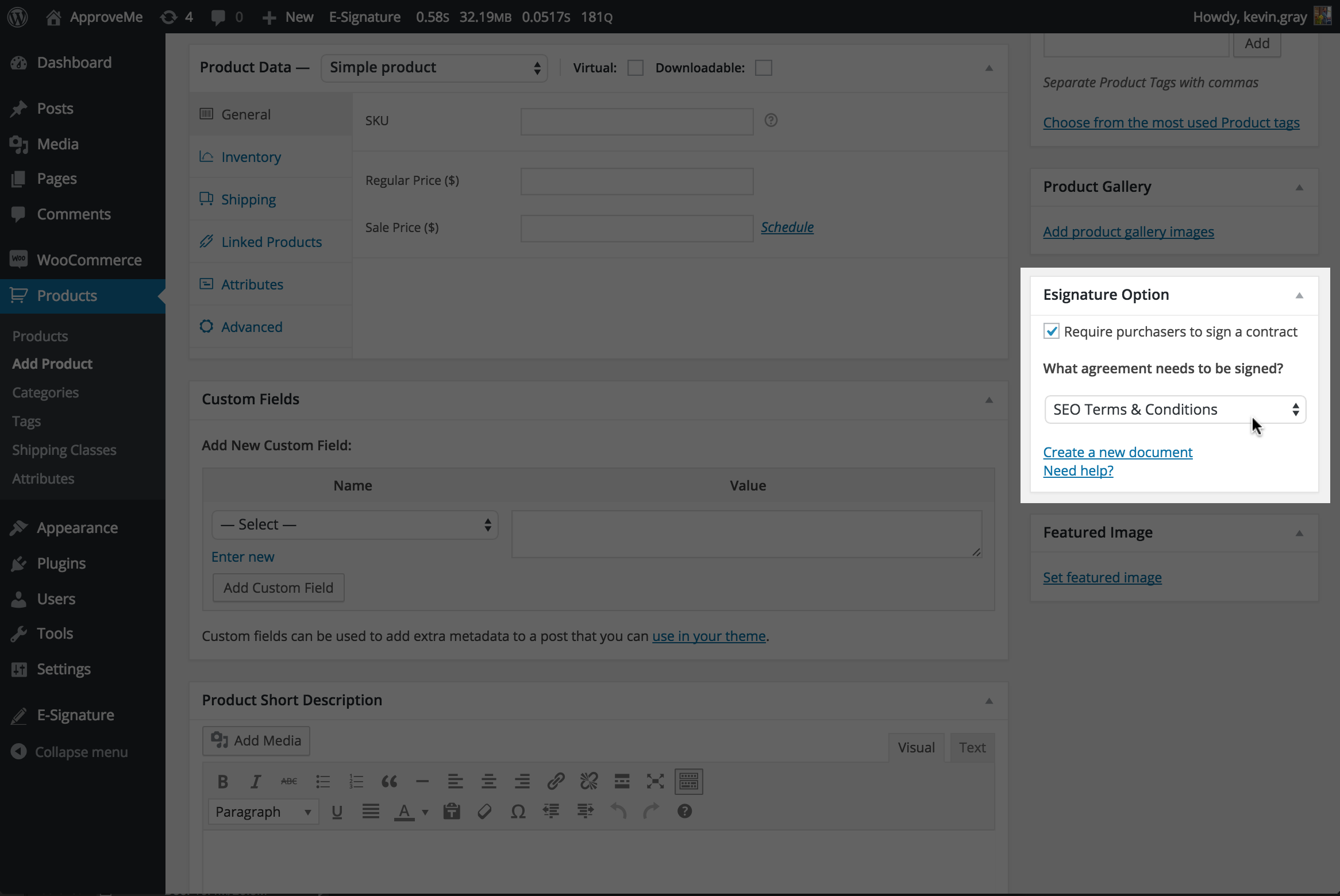 **Choose Digital Signature:** All signers have the option to choose a digital signature or a typed signature.