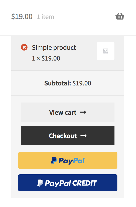 Initiate checkout from mini-cart.