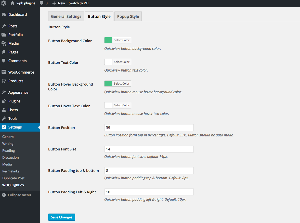 Button Settings ( Only for PRO ).