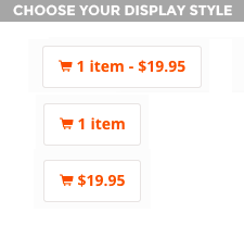 3 different display style options to choose from.