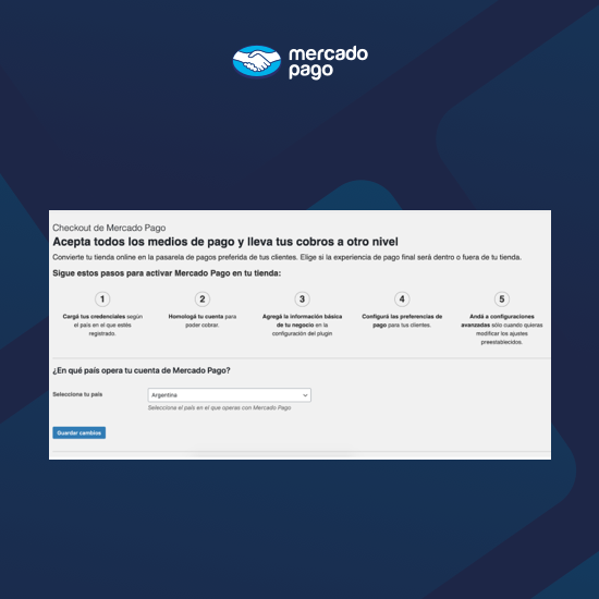 To configure it, follow the step by step indicated in each Checkout. Remember that you can review the official documentation of our plugin on the Mercado Pago developer website.