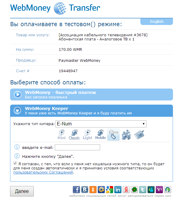 После того, как платеж был проведен и завершен, вам откротся страница "Чек".