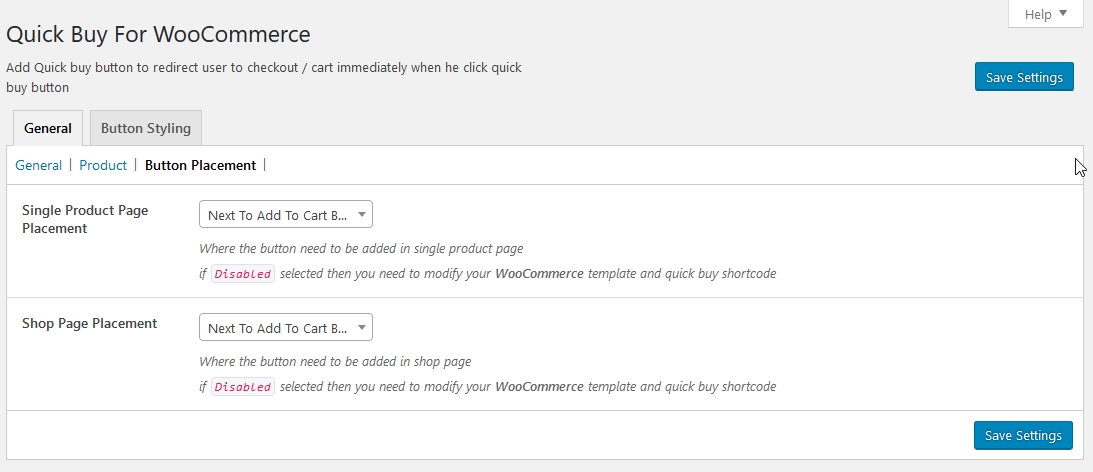 WC Quick Buy Settings