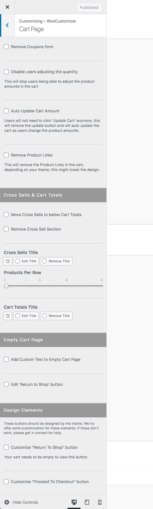 **WooCommerce Cart Page** - Edit your WooCommerce store Cart page & add extra useful functionality.