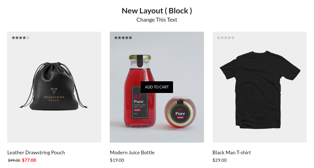 Layout One Frontend