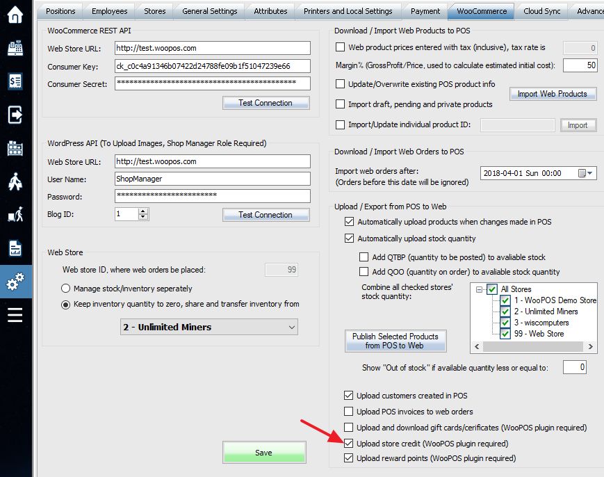 Sync between WooPOS and WooCommerce