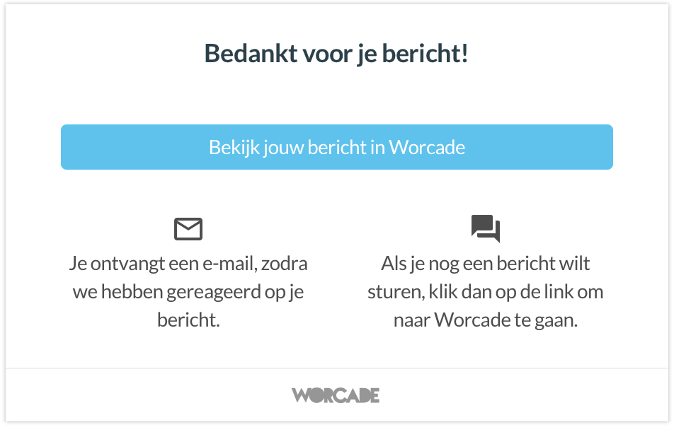 The message is sent. All participants receive an email message with a link to the conversation.