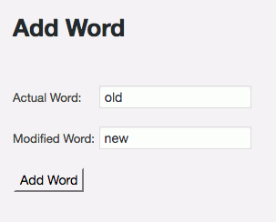 Add words