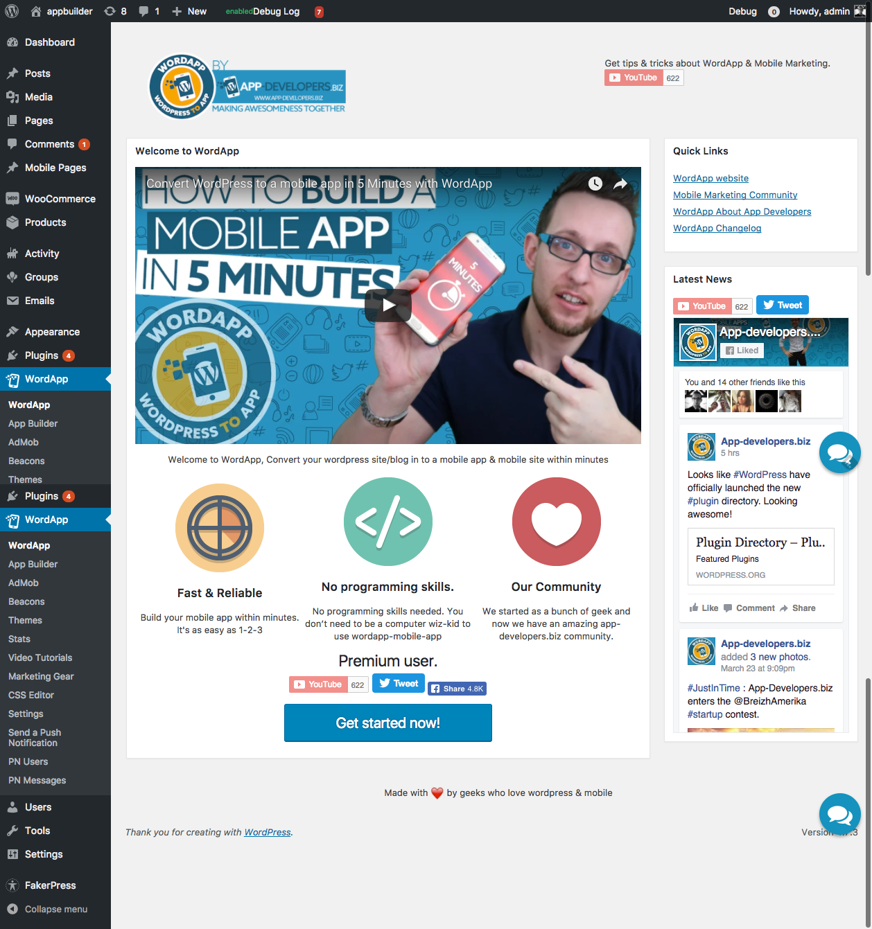 Customise your mobile app color & structure.