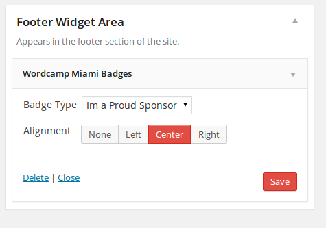 Widget Configuration