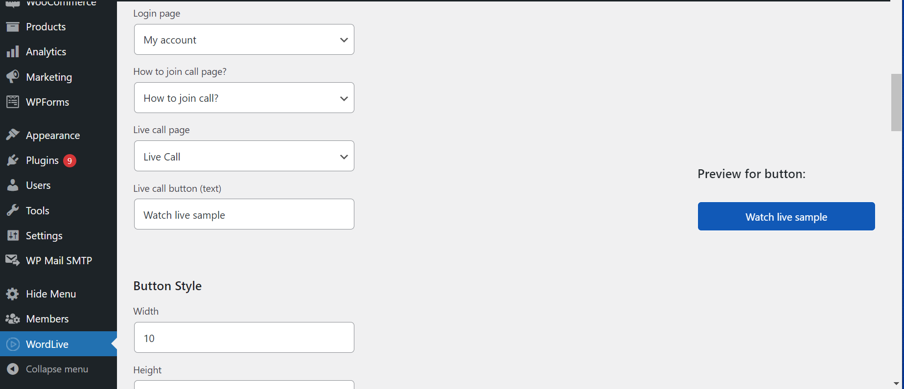 Settings View