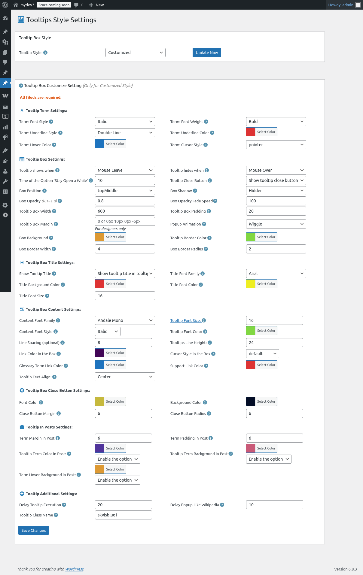 Support WooCommerce product, also you can use Tooltips for Wordpress to promote your products, such as embed an product link in the tooltip.