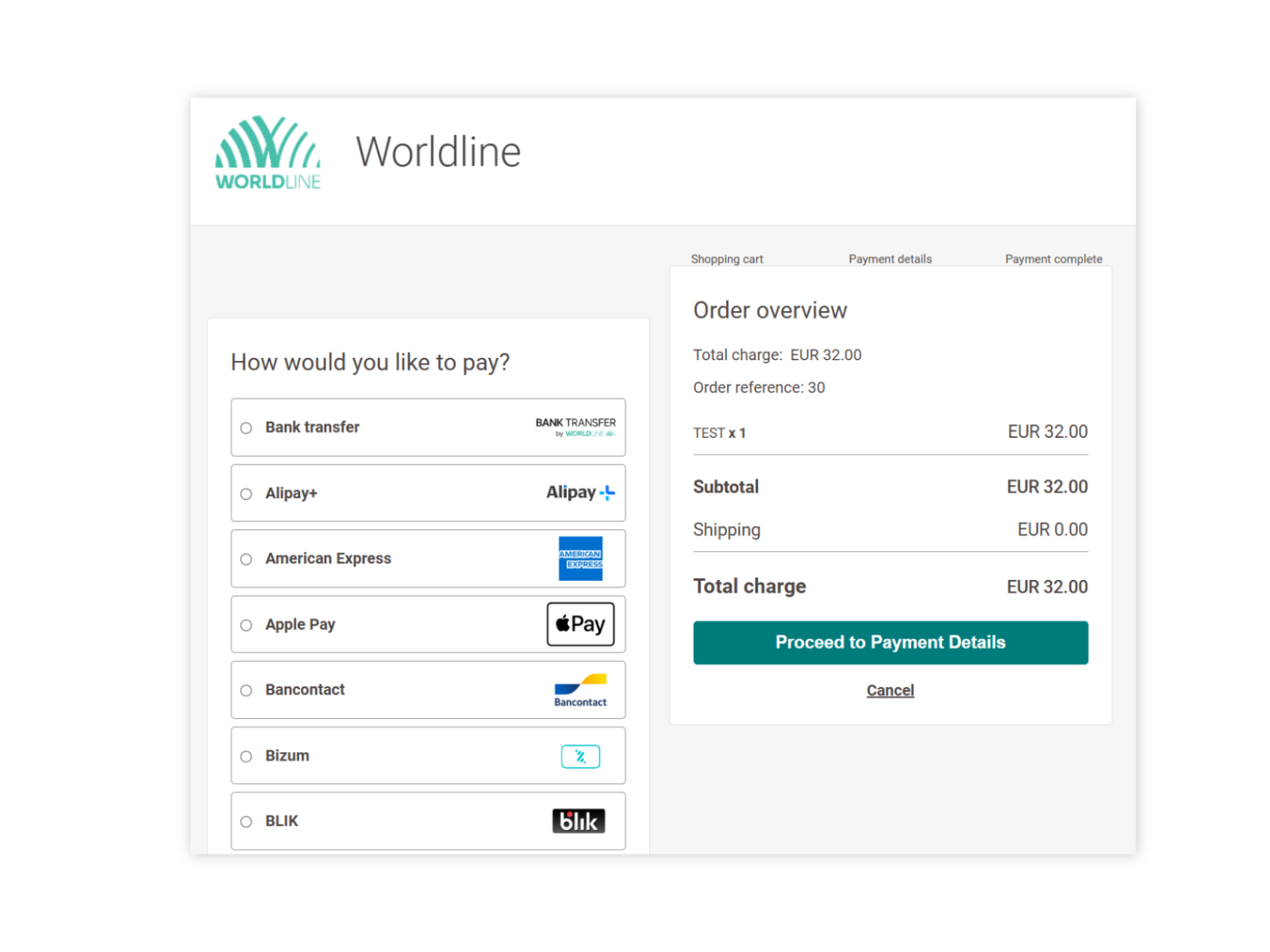 Pay using various payment methods