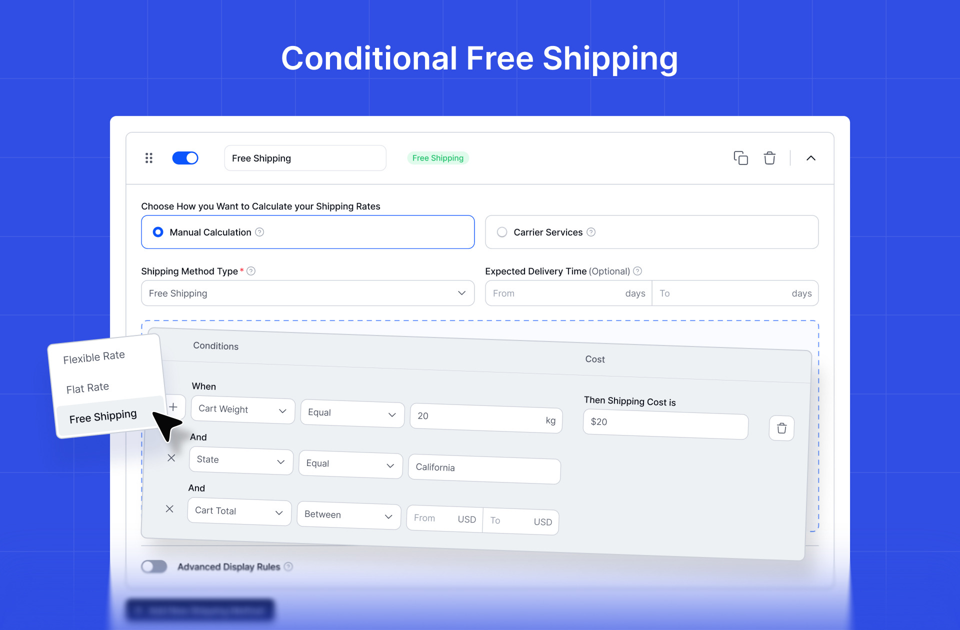 Conditional Free Shipping