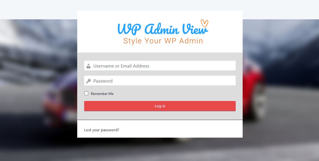 Customized Login Screen