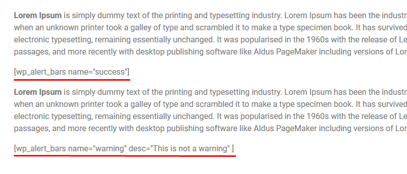 Put the Shortcode in a page/post