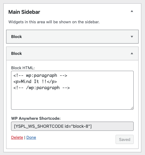 Classic Widget