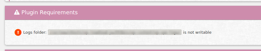 Error notification