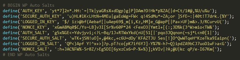 wp-config.php after