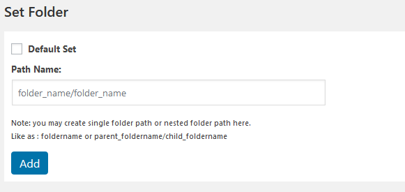 Create Folder