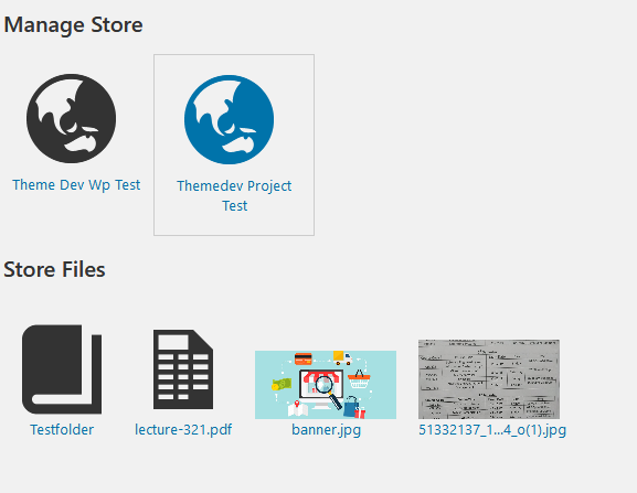 Manage Bucket or Store