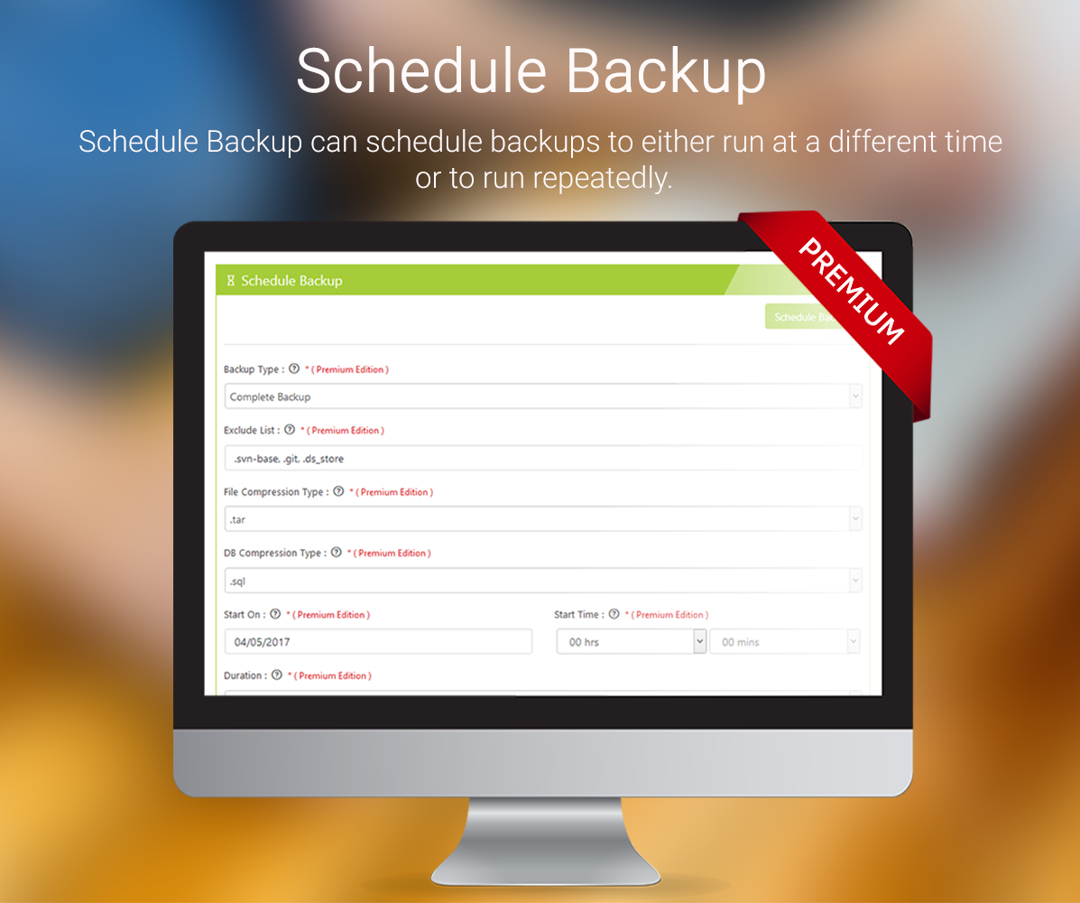 Microsoft Azure Settings - WordPress Backup and Restore Plugin