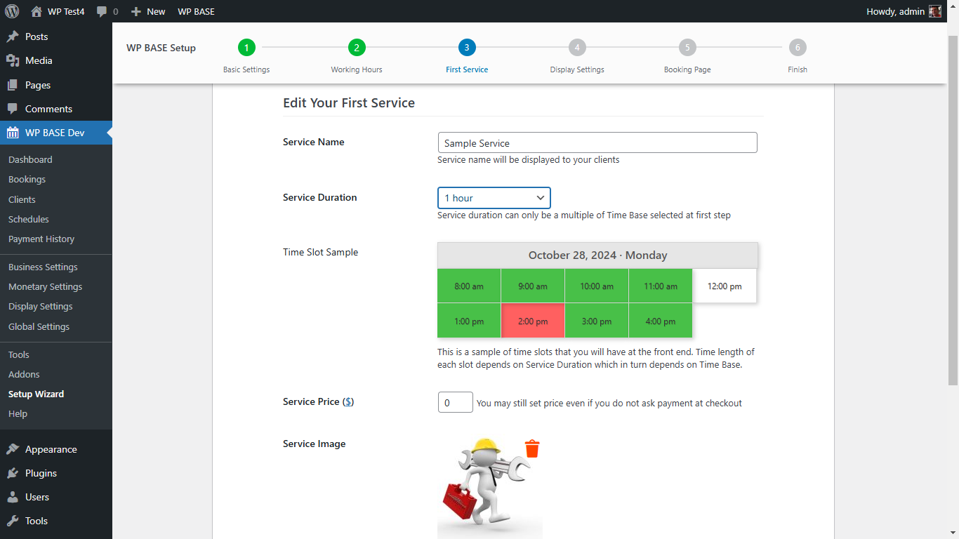 Shortcode help page