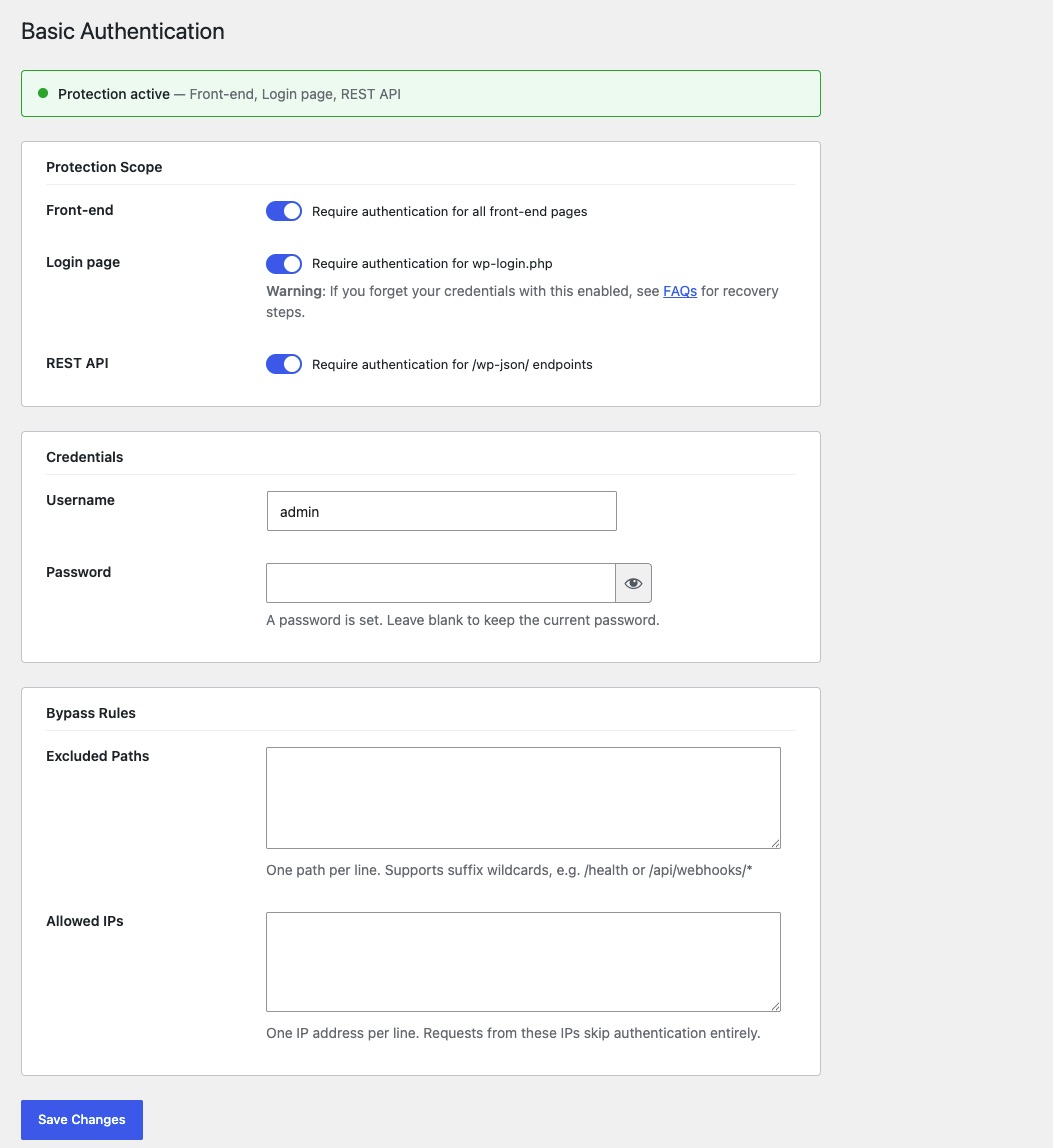 Screenshot of the menu page for Featured Posts Setting page.