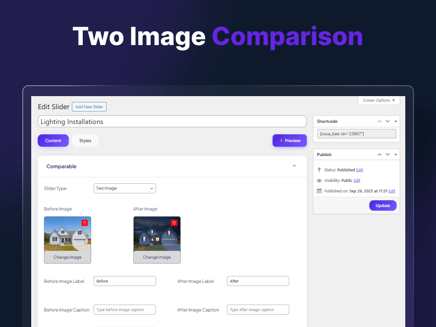Custom Video Option – Slider supporting uploaded or custom videos.