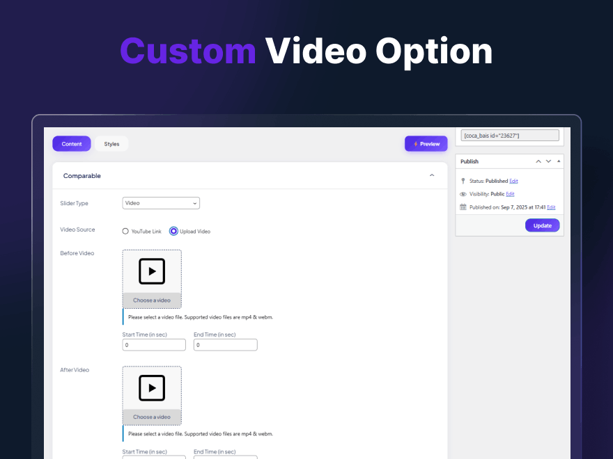 Elementor Widget – Drag-and-drop widget to add sliders in Elementor.