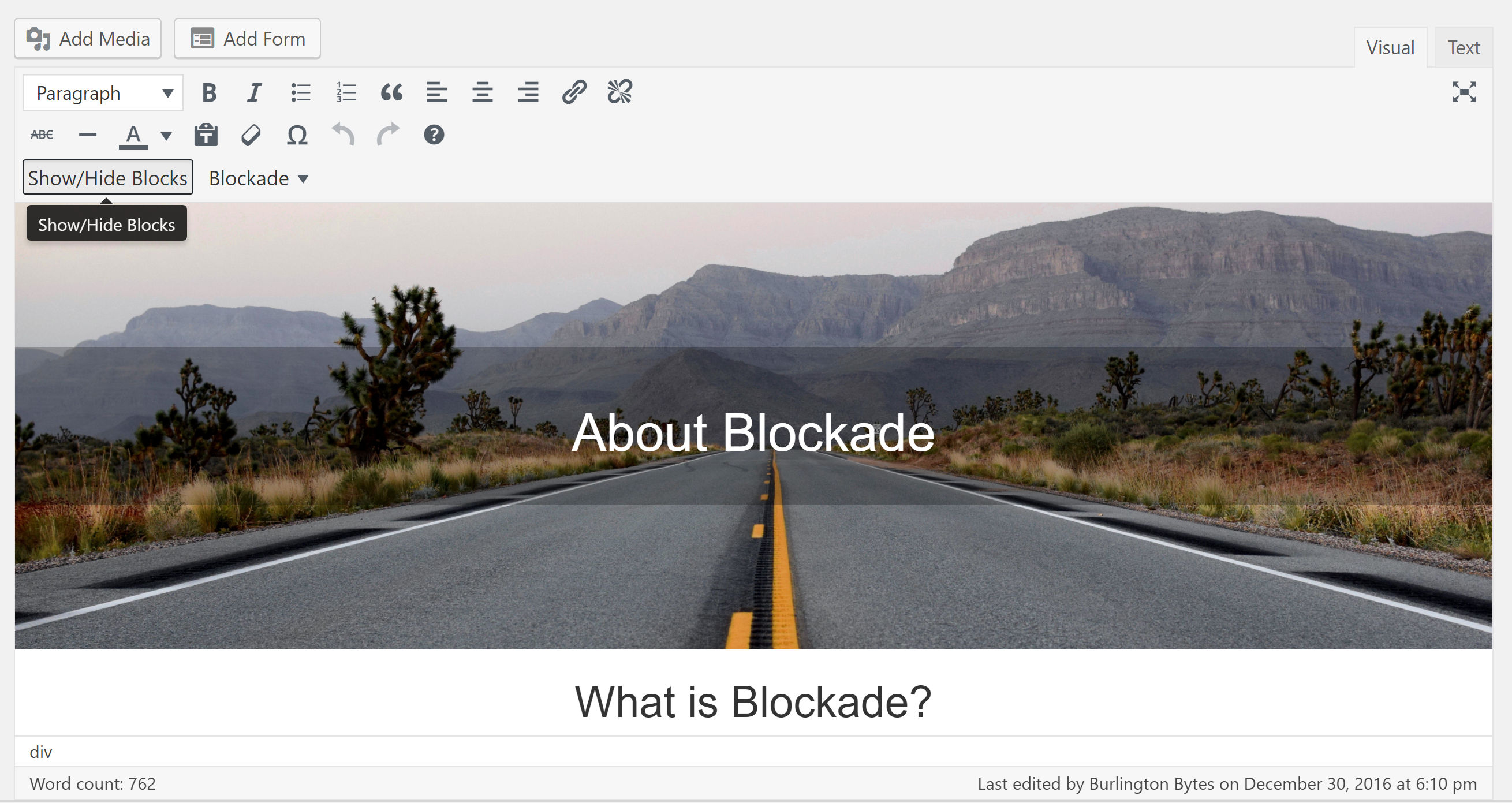 You can even live preview your page, without ever leaving the WordPress editor